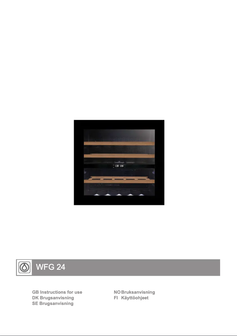 First page image of the manual for WFG 24