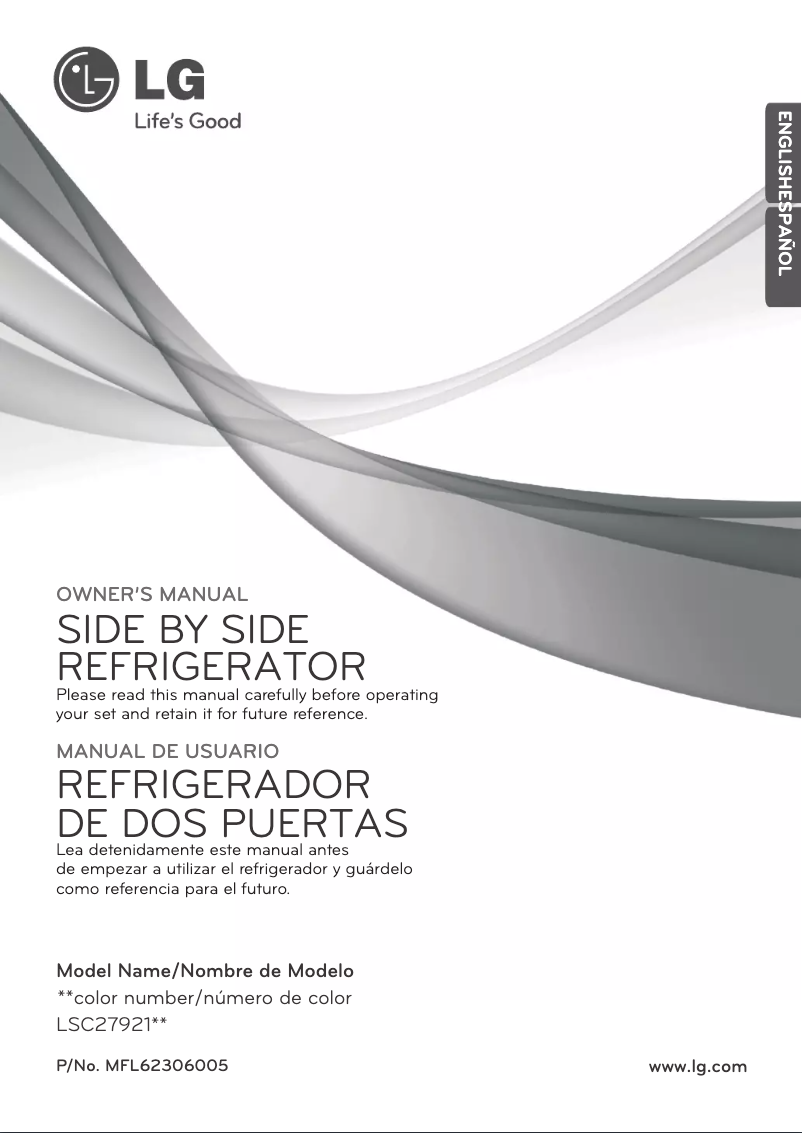 Page 1 of the manual User Manual LG LSC27921TT