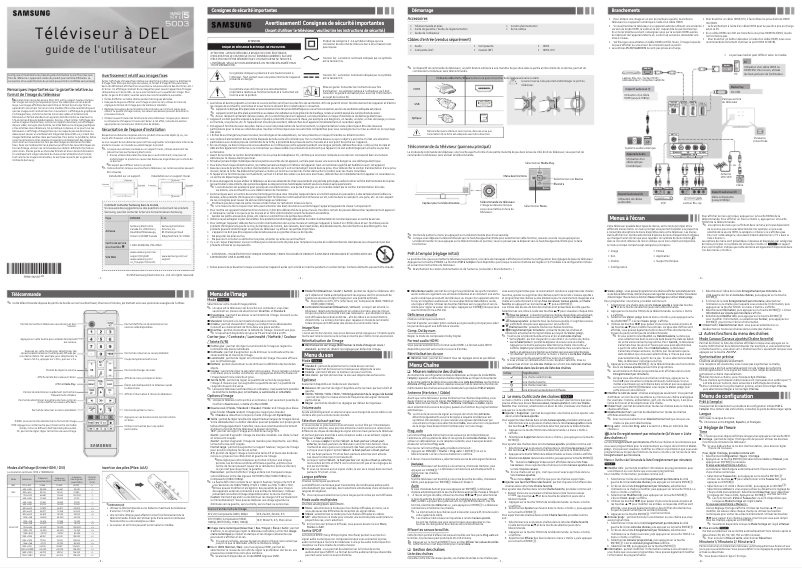First page image of the manual for UN40H5003BF