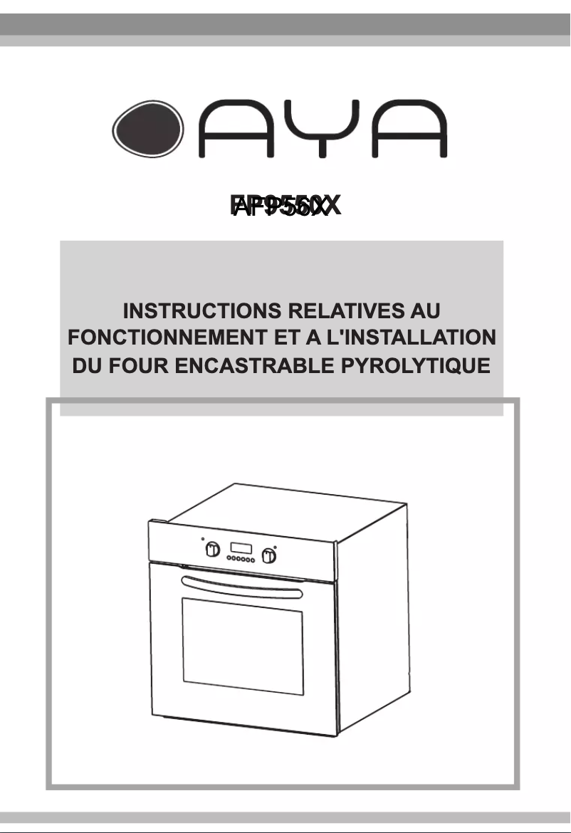 Page 1 of the manual User Manual AYA FP9550X