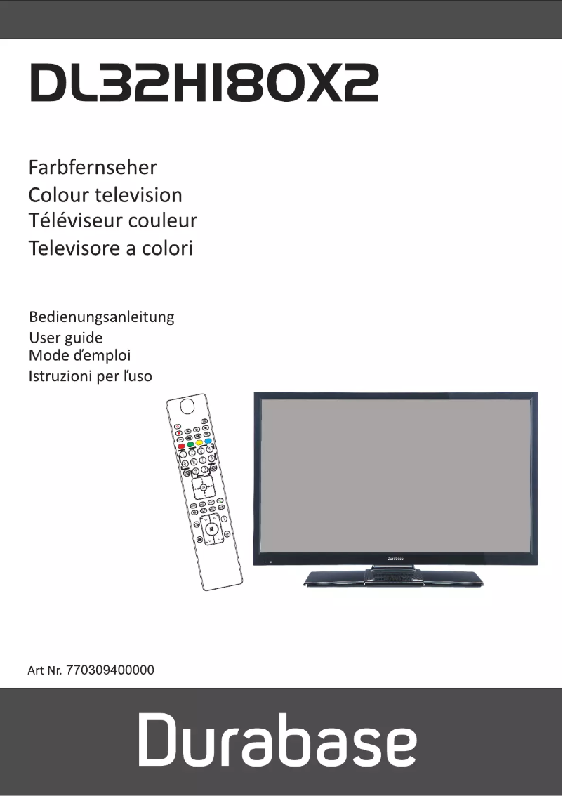Page 1 of the manual User Manual Durabase DL32H180X2