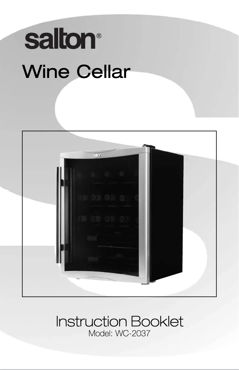 First page image of the manual for WC-2037