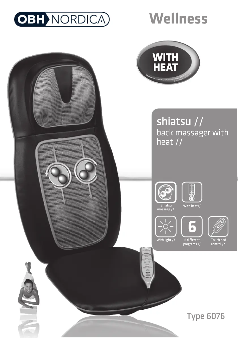 First page image of the manual for Shiatsu Back & Shoulder