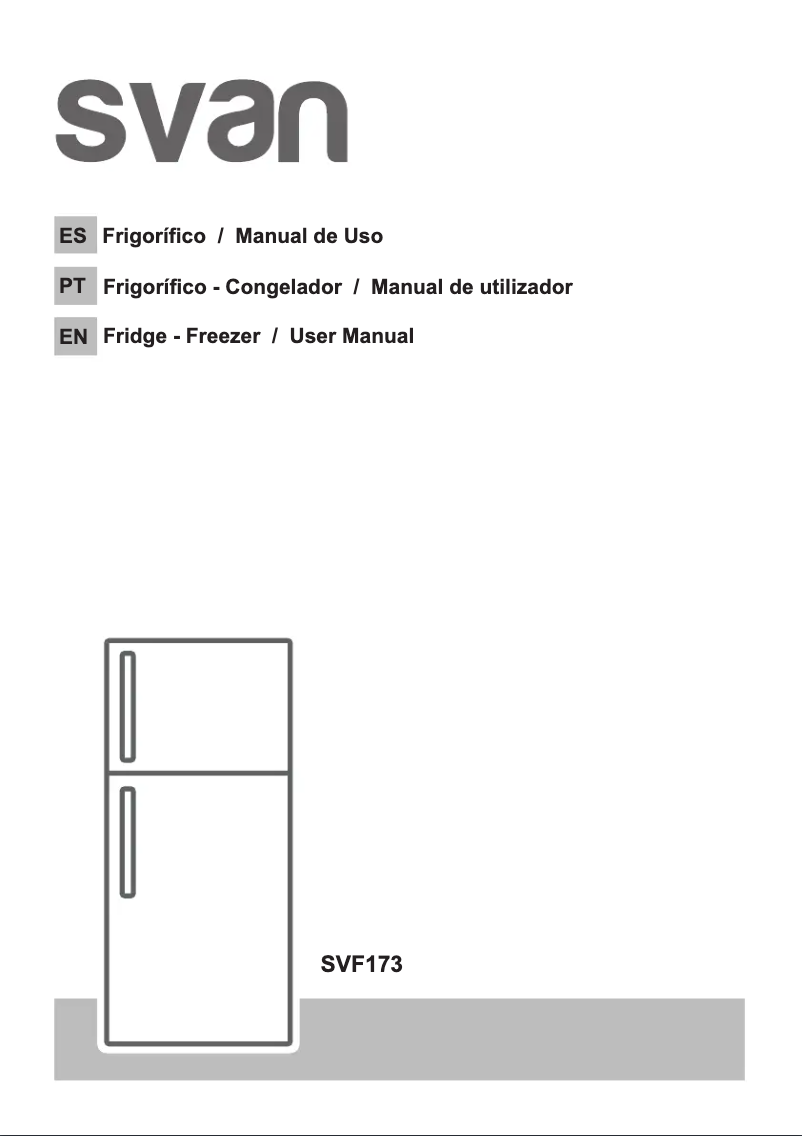 First page image of the manual for SVF173