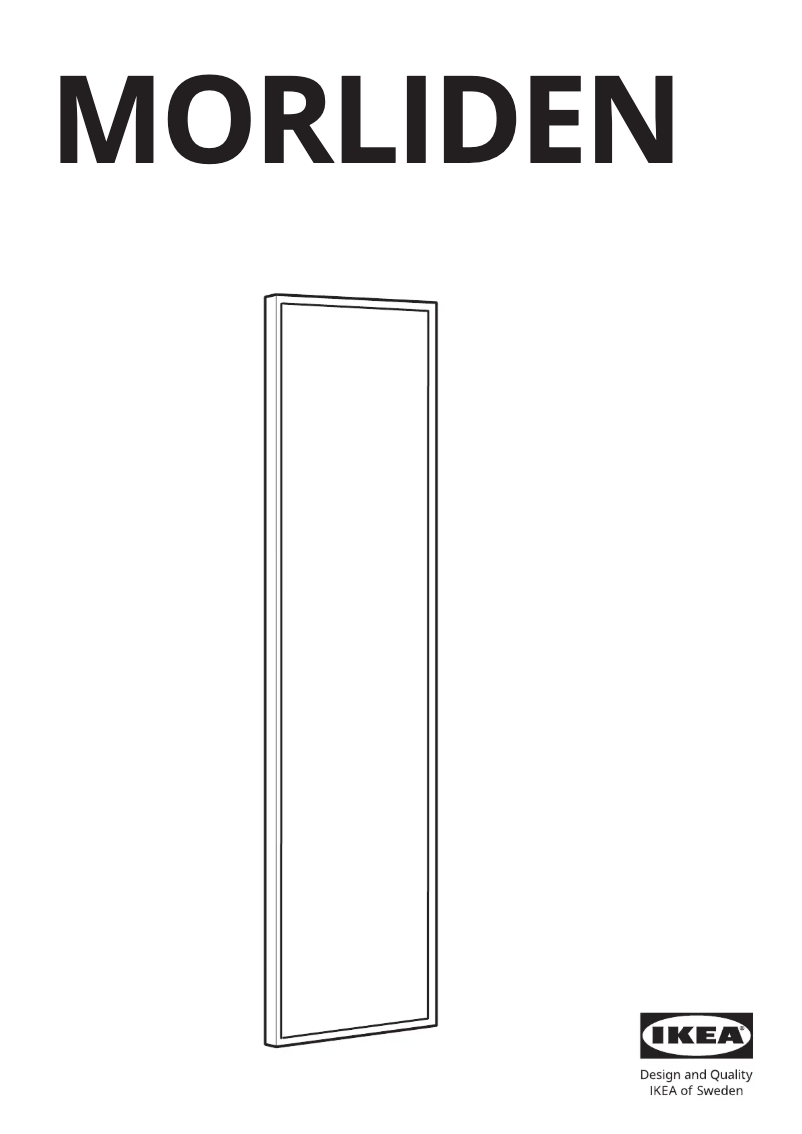 First page image of the manual for MORLIDEN