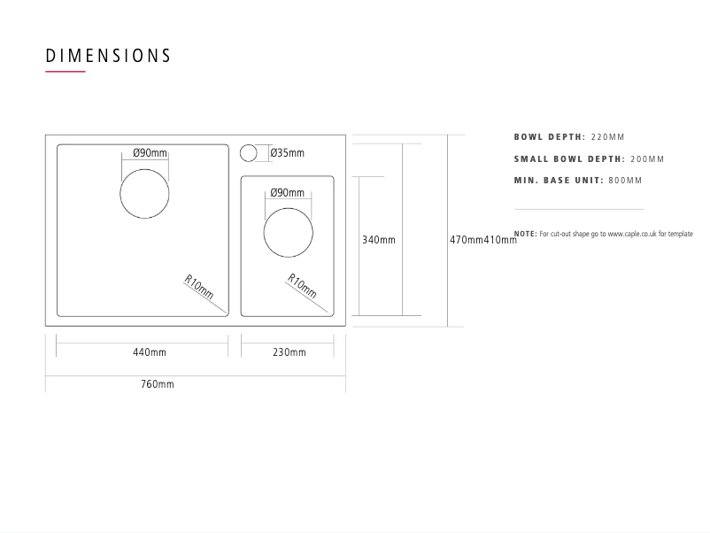 Page 1 of the manual Instructions / Assembly Caple MODE175