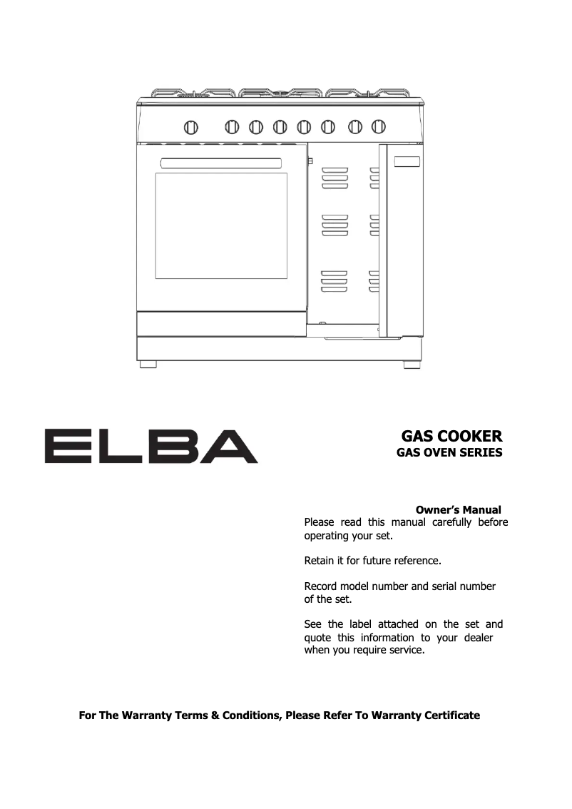 Page 1 of the manual User Manual Elba EGC-C9703G(BK)