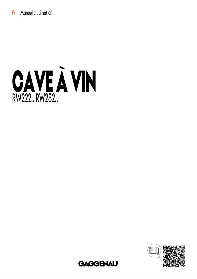 Image de la première page du manuel de l'appareil RW282263