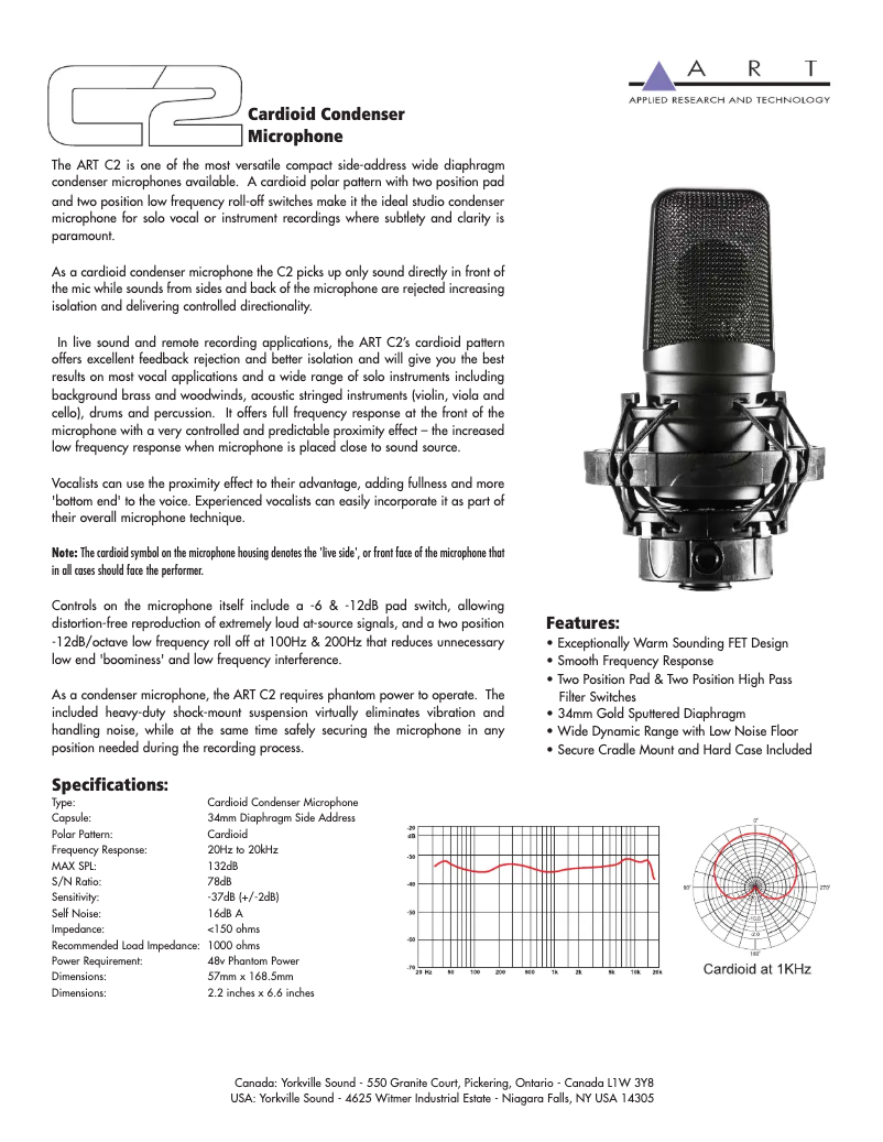 First page image of the manual for C2