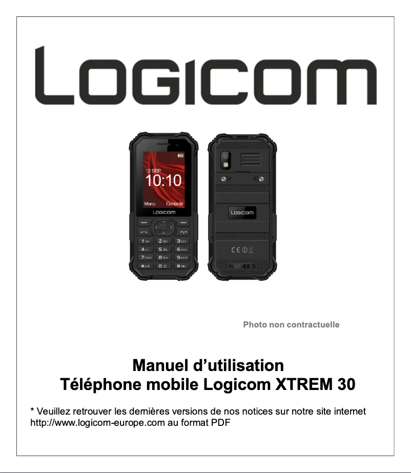 First page image of the manual for L-Xtrem 30