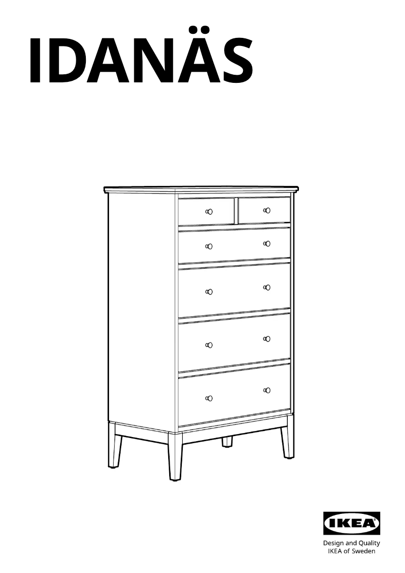 First page image of the manual for IDANÄS 204.587.00