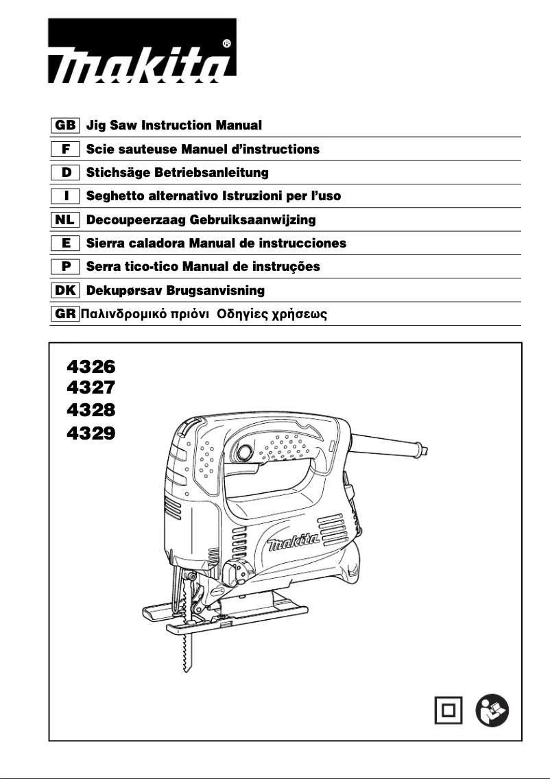 Page 1 of the manual User Manual Makita 4329X