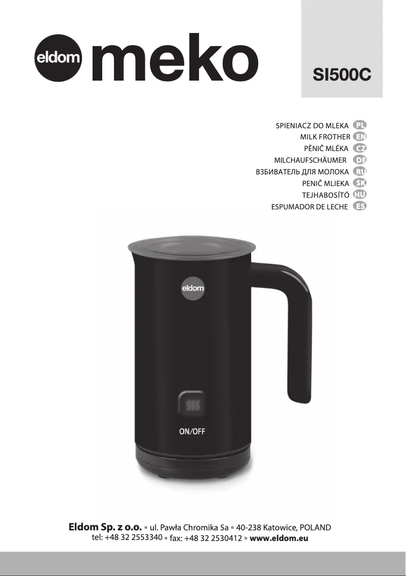 First page image of the manual for Meko SI500C