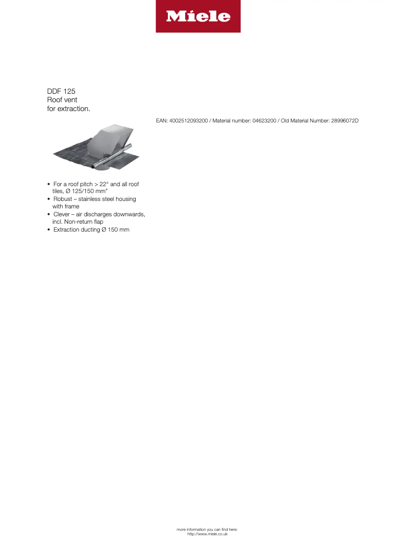 First page image of the manual for DDF 125