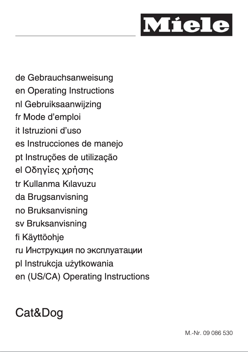 First page image of the manual for SCD 10