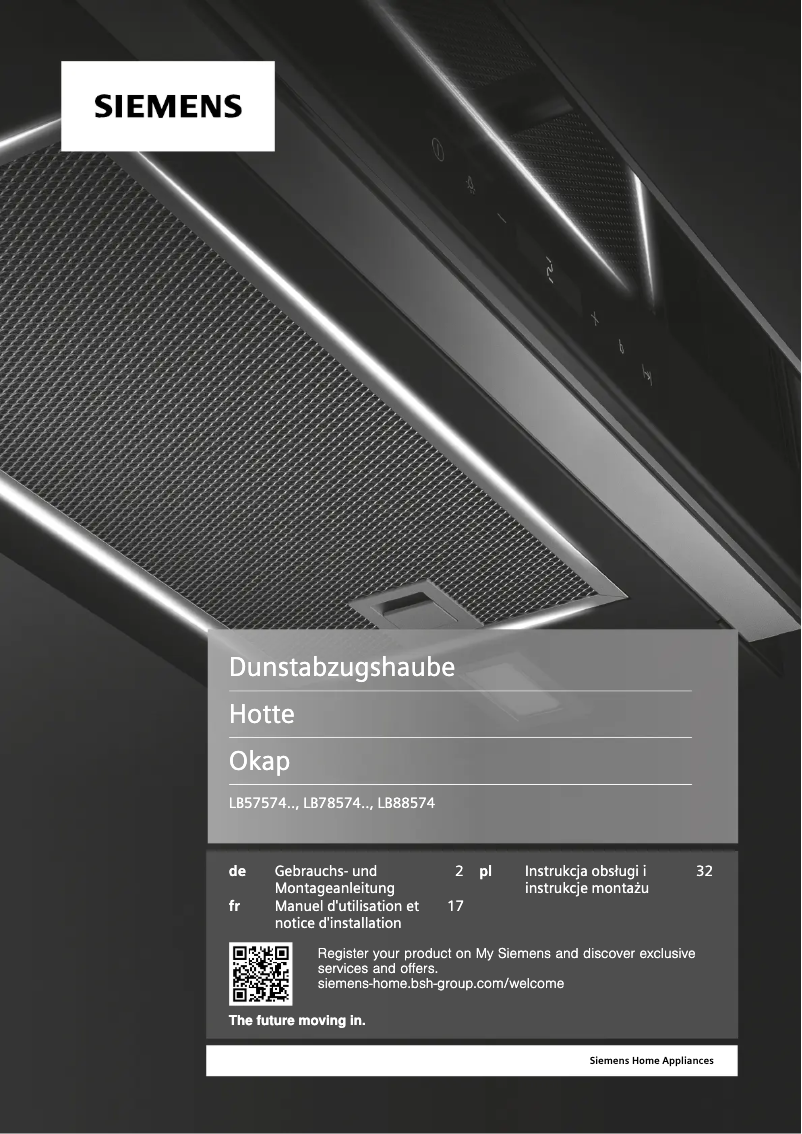 Page 1 of the manual Installation Guide Siemens LB57574