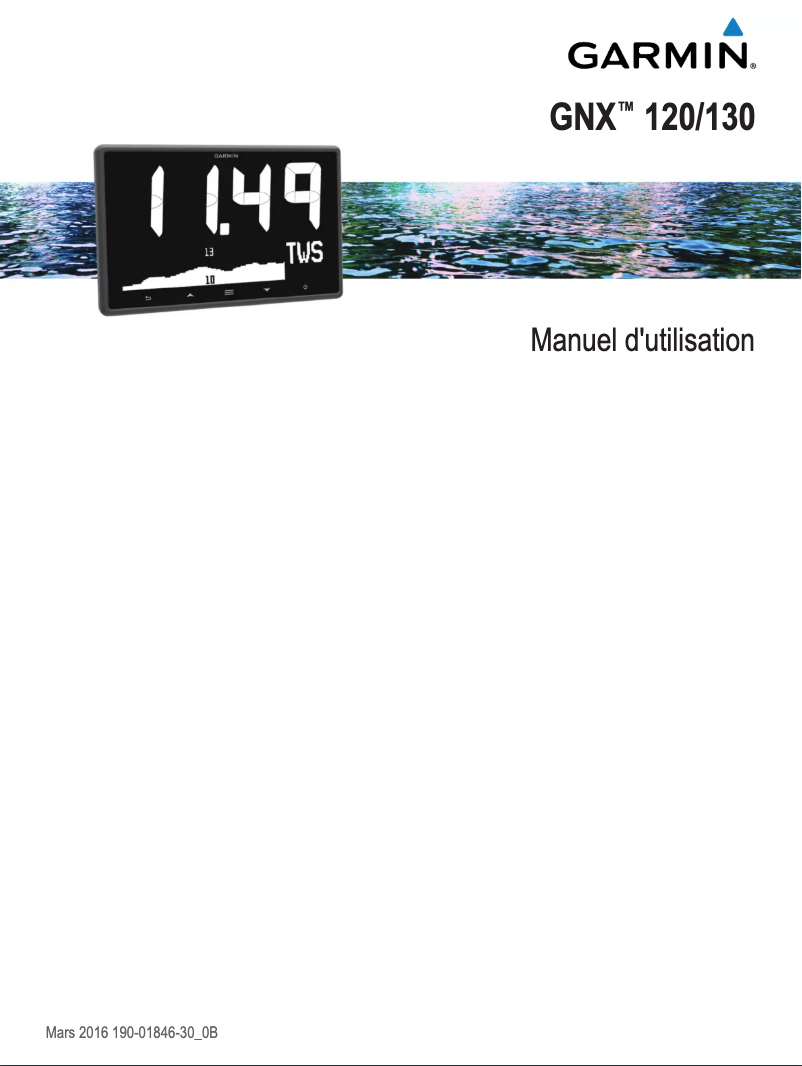 First page image of the manual for GNX