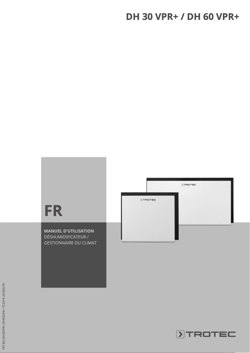 First page image of the manual for DH 30 VPR+