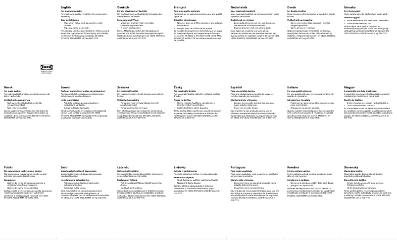 First page image of the manual for BEKANT 805.913.72