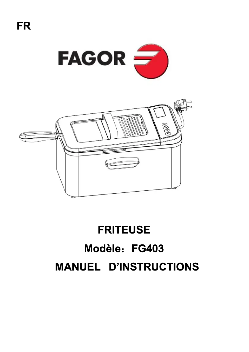 Page 1 of the manual User Manual Fagor FG403