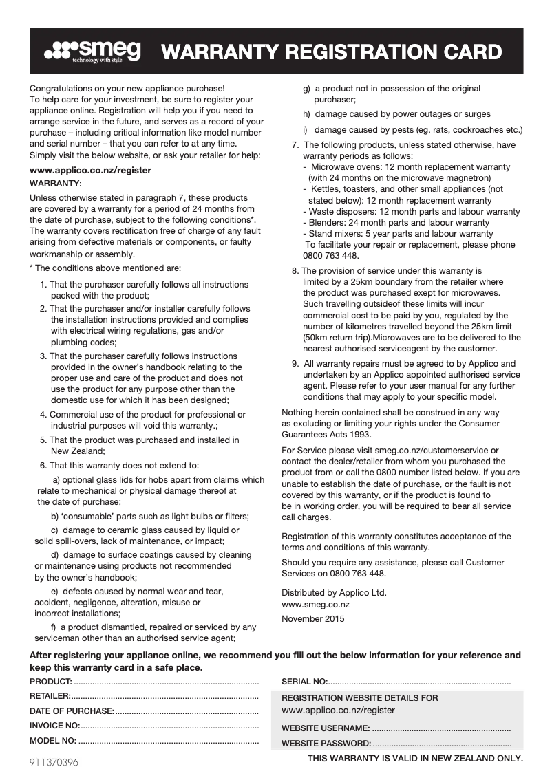 First page image of the manual for TRA90BLP9