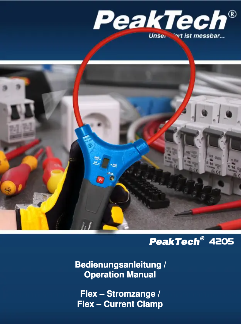 First page image of the manual for 4205