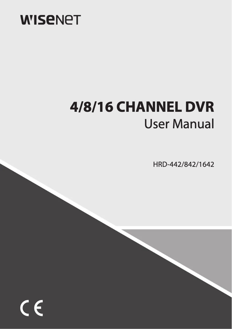 First page image of the manual for HRD-442