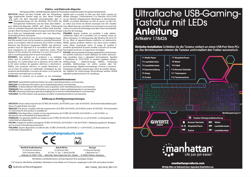 First page image of the manual for 178426