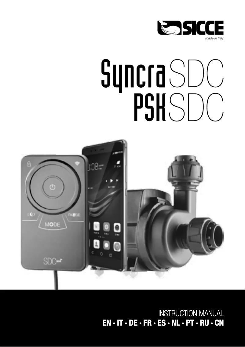 First page image of the manual for Syncra SDC 7.0