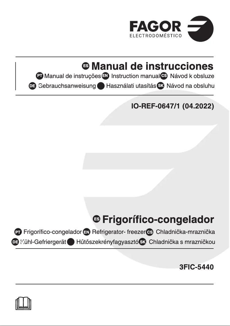 Page 1 of the manual User Manual Fagor 3FIC-5440