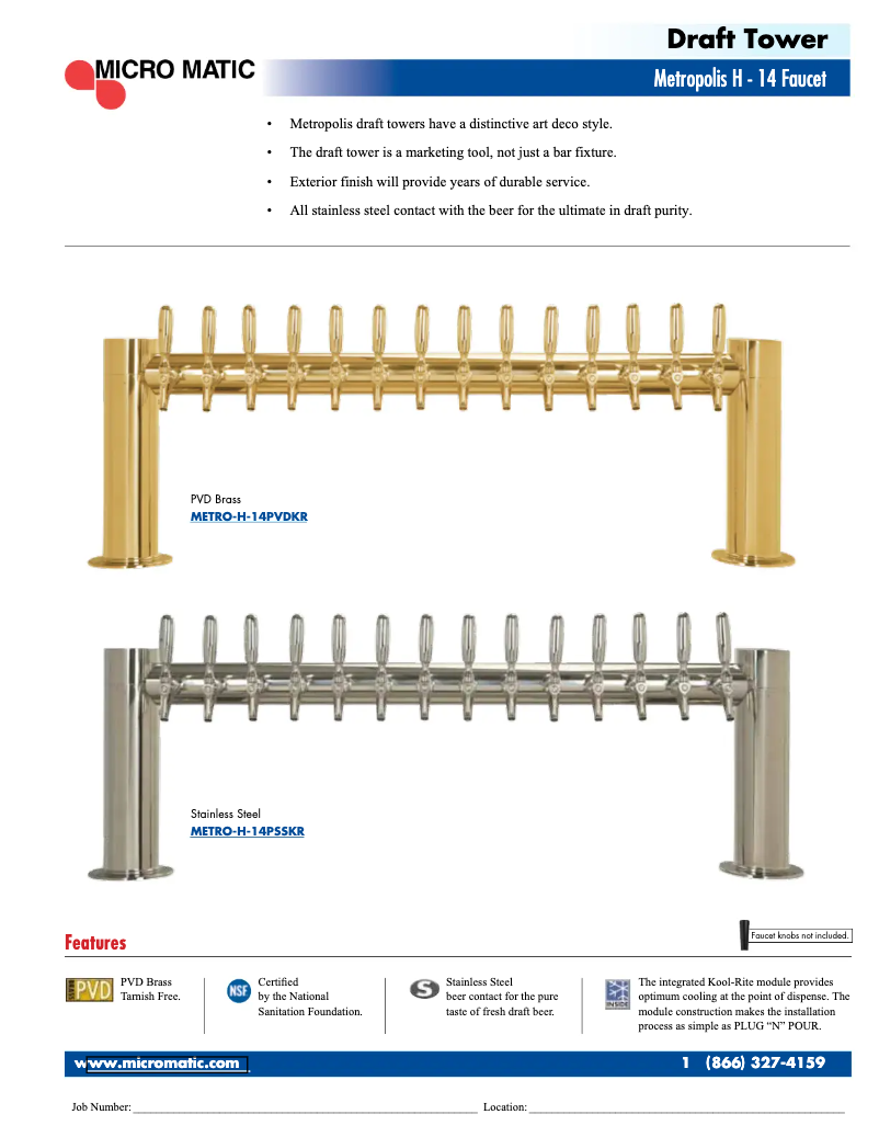 Page 1 of the manual User Manual Micro Matic METRO-H-14KR