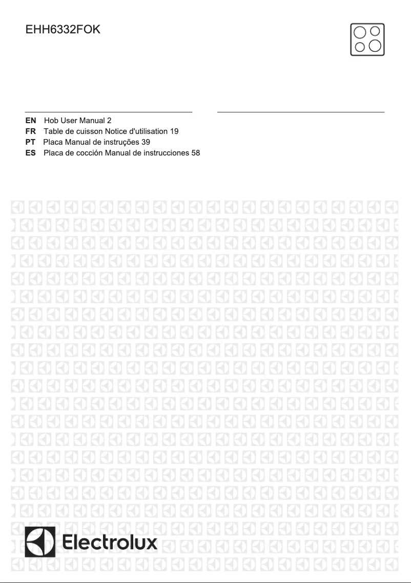 Page 1 of the manual User Manual Electrolux EHH6332FOK