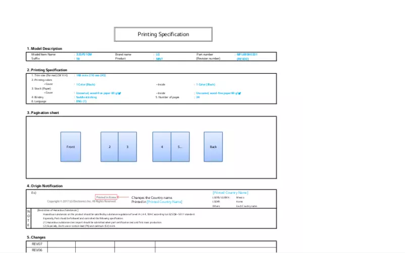 First page image of the manual for 32SP510M