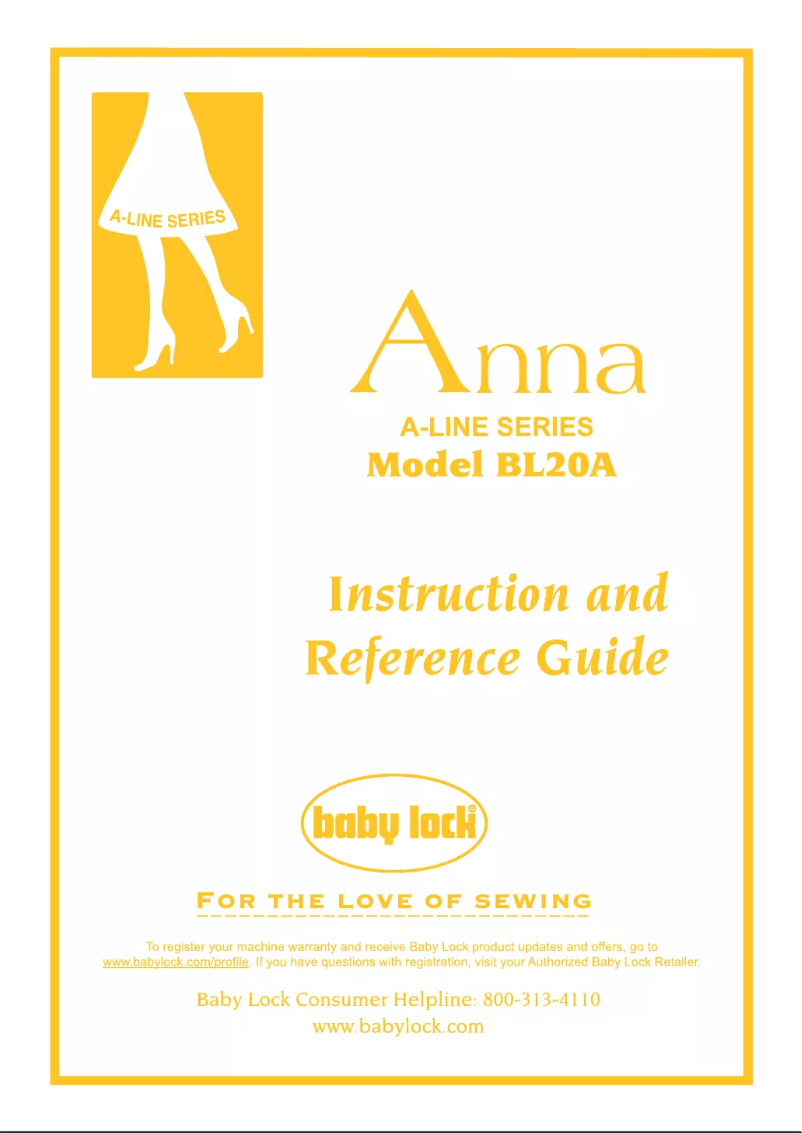 Page 1 of the manual User Manual Baby Lock Anna