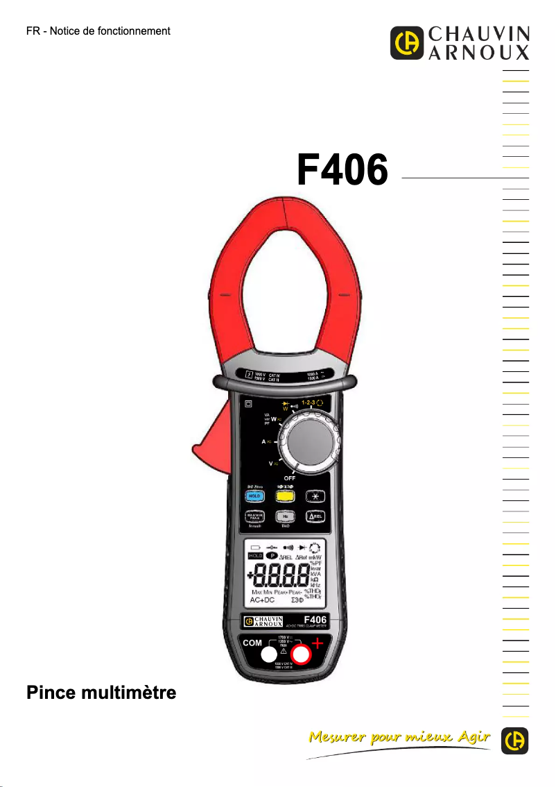 First page image of the manual for F406