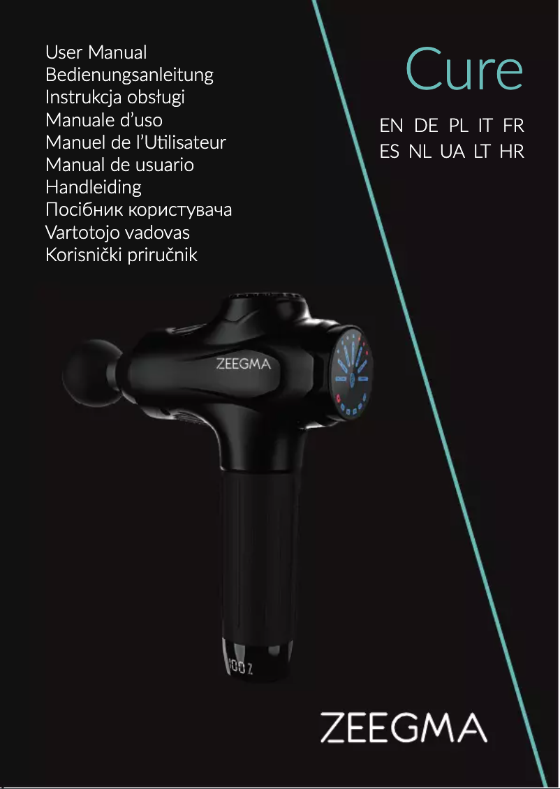 First page image of the manual for Cure