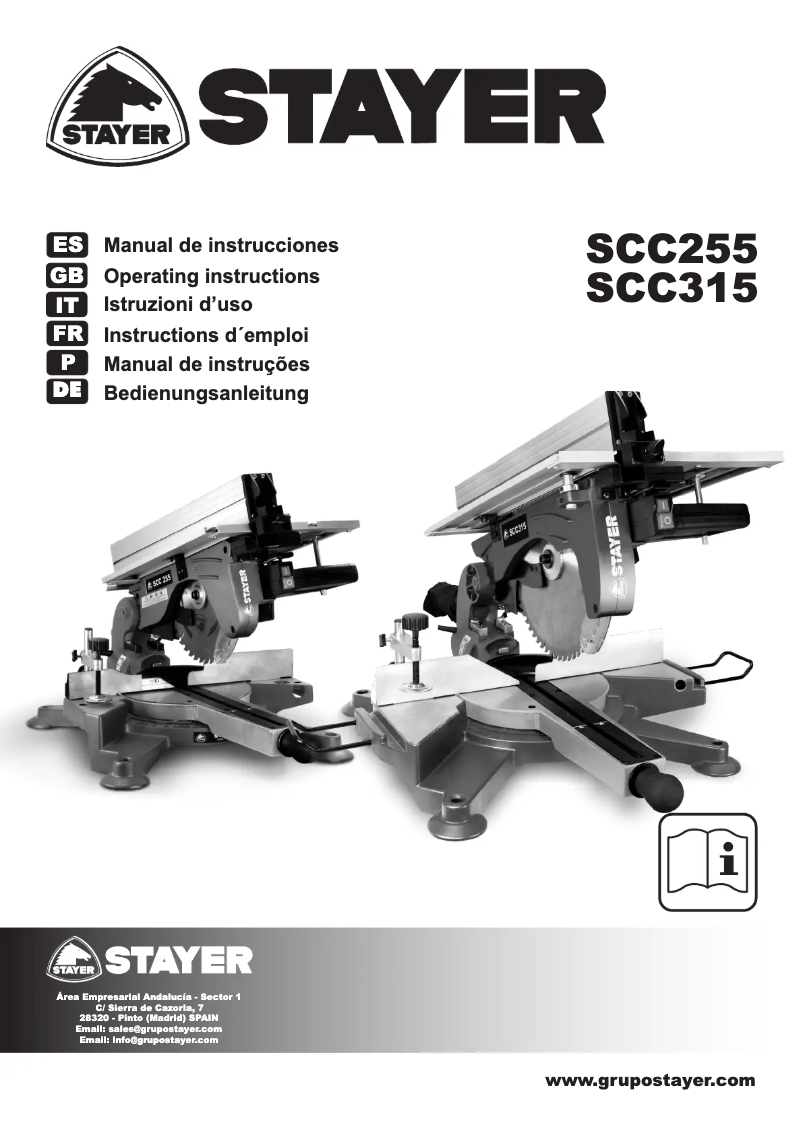 Page 1 of the manual User Manual Stayer SCC 315 W