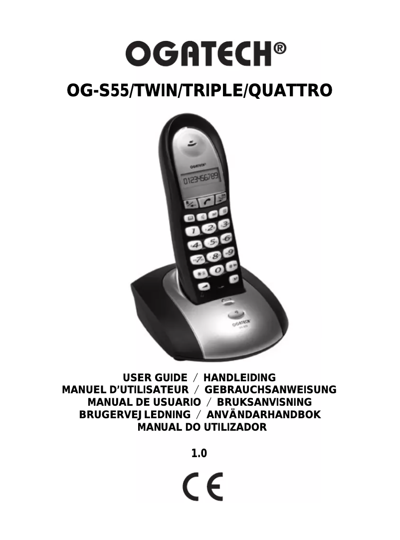 First page image of the manual for Ogatech og s55