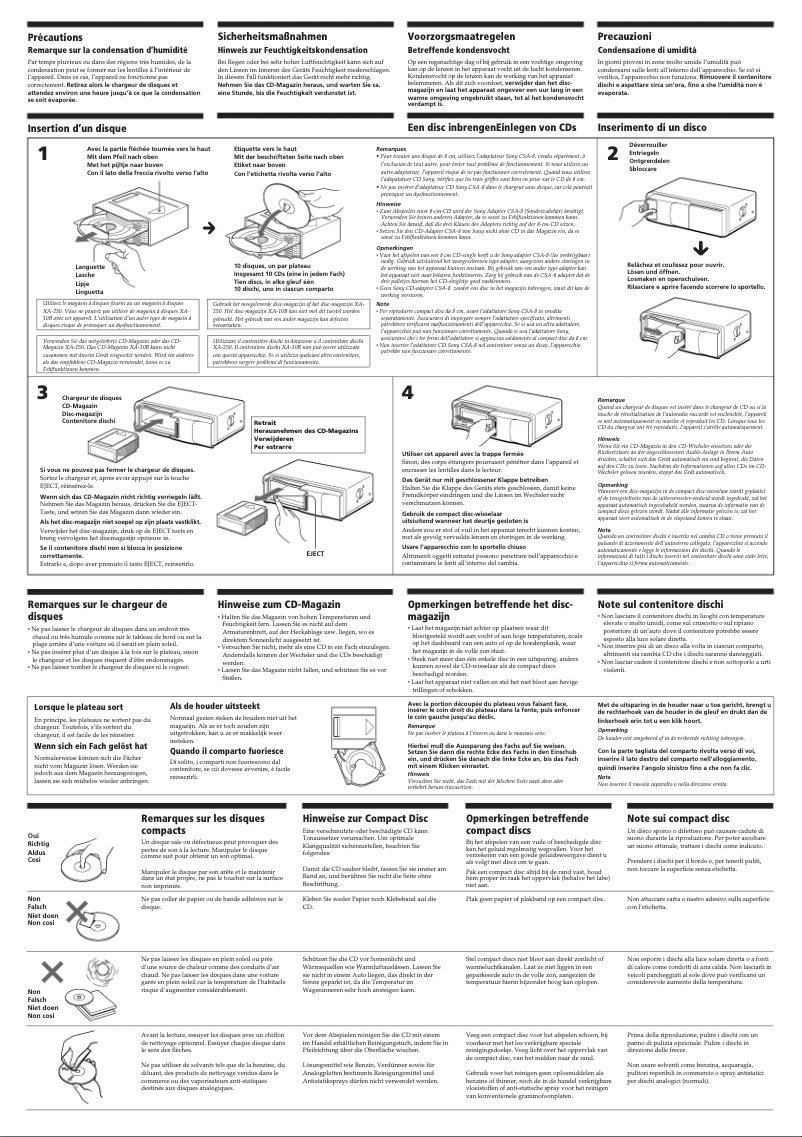 Page 1 of the manual User Manual Sony CDX-715