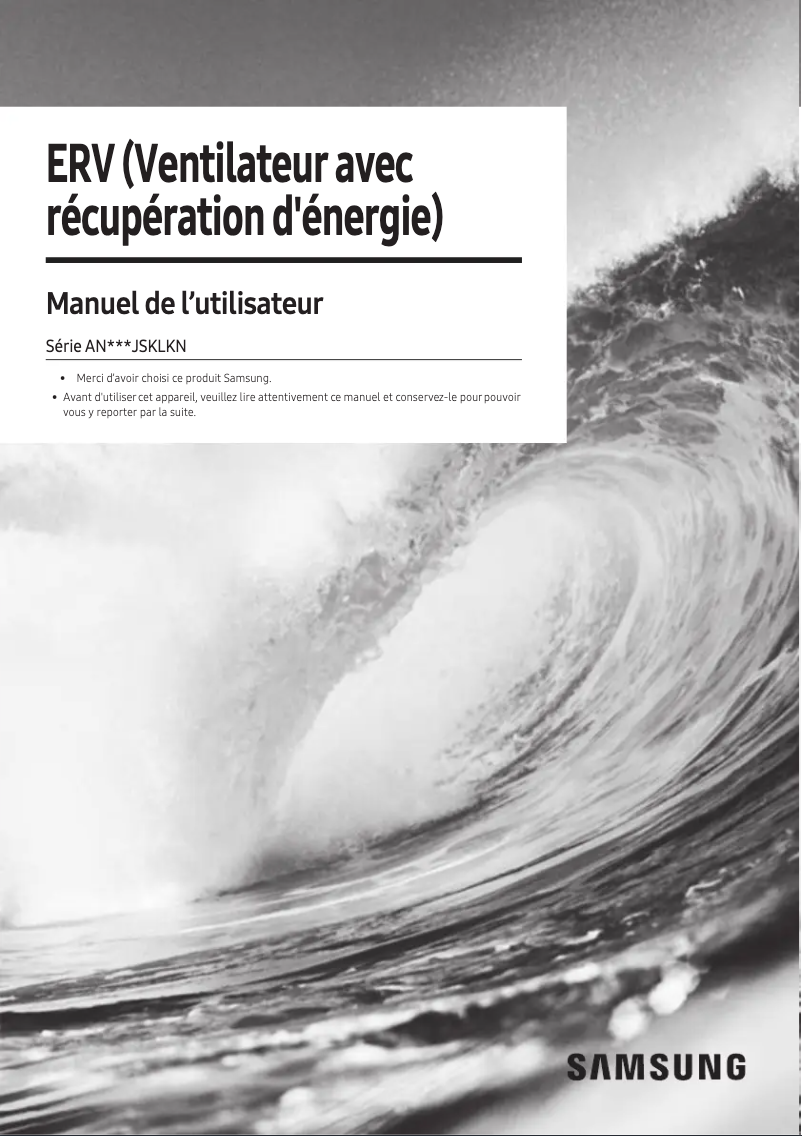 Page 1 of the manual User Manual Samsung AN080JSKLKN