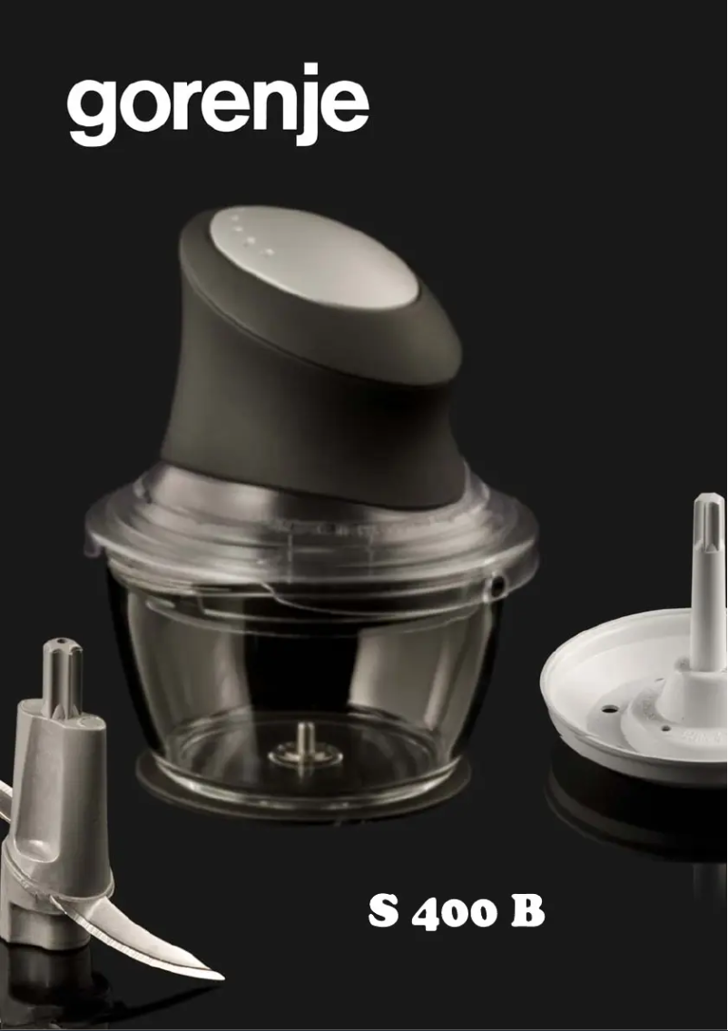 Page 1 of the manual User Manual Gorenje S400B