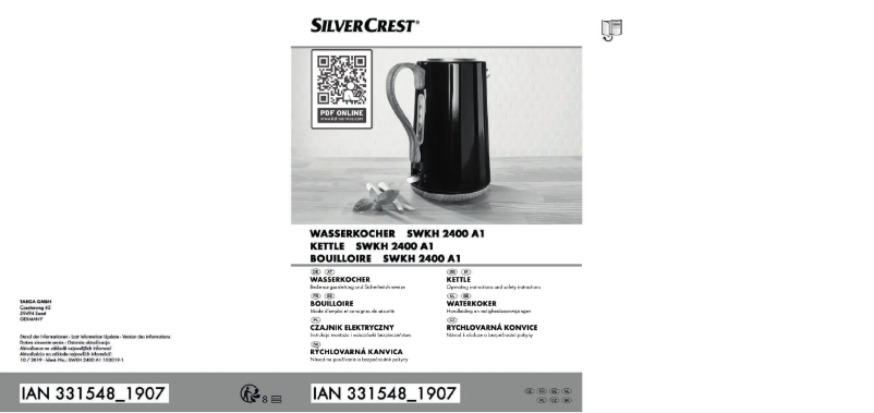 Page 1 of the manual User Manual SilverCrest SWKS 2400 G2