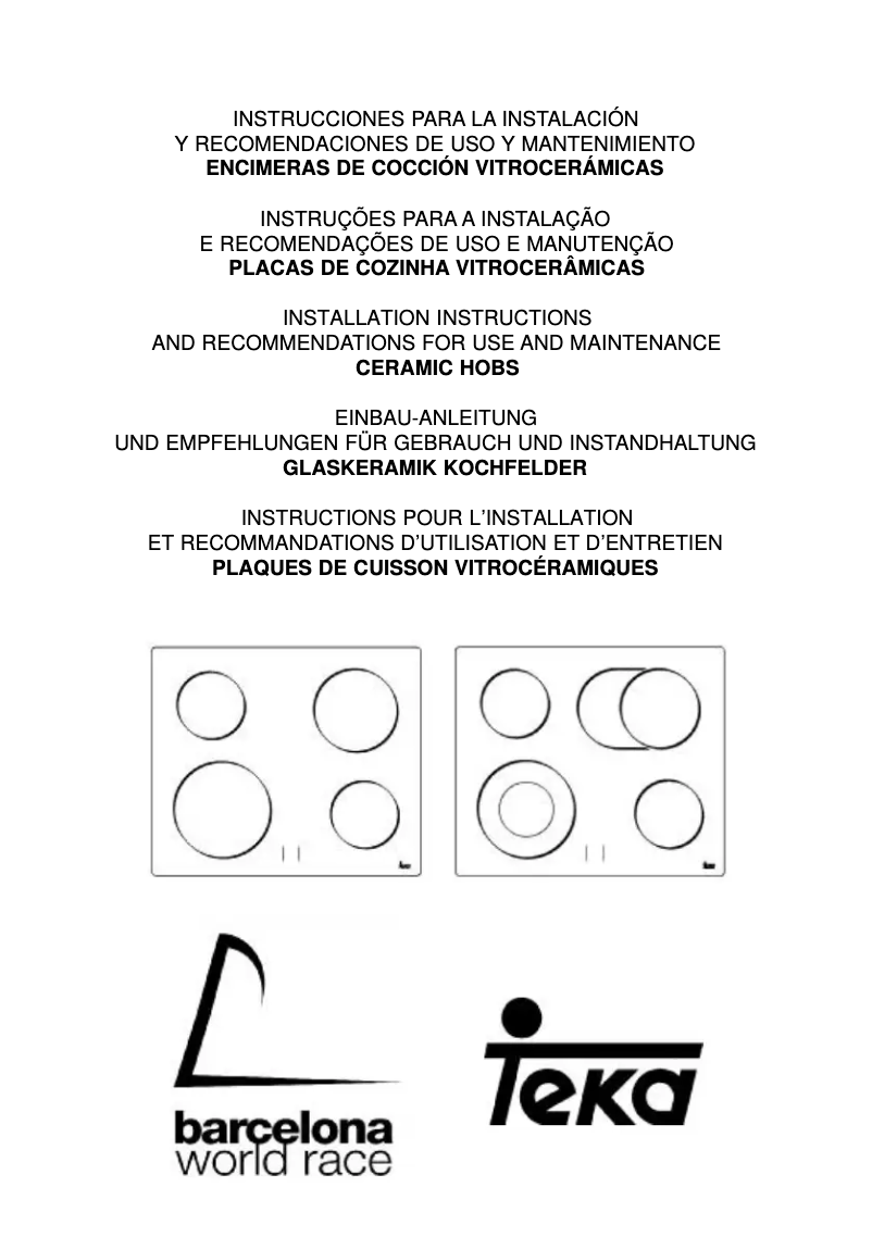 First page image of the manual for VTC T 2DC E