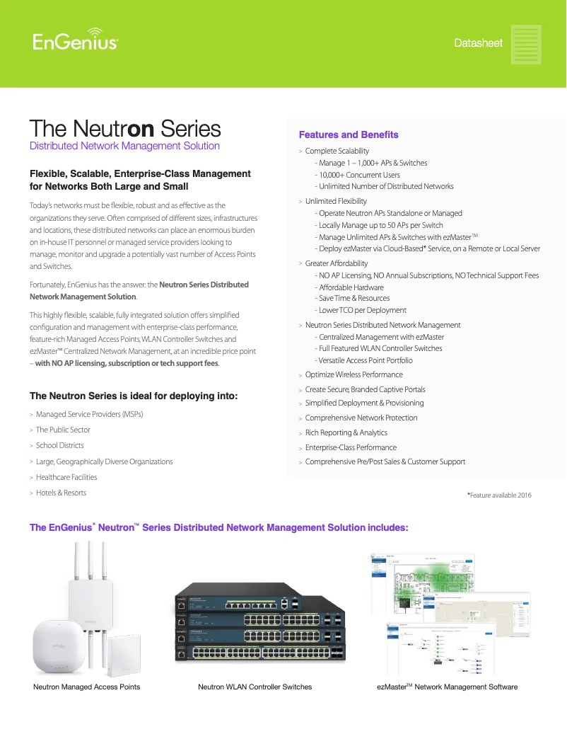 First page image of the manual for ezMaster