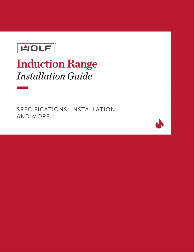 Page 1 of the manual Installation Guide Wolf IR3045P
