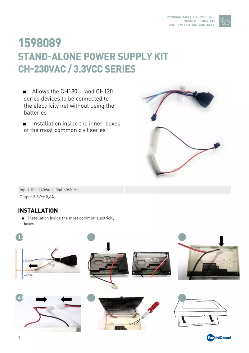 First page image of the manual for 1598089