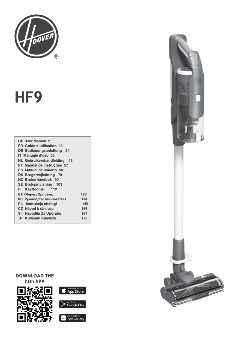 First page image of the manual for HF920H 011