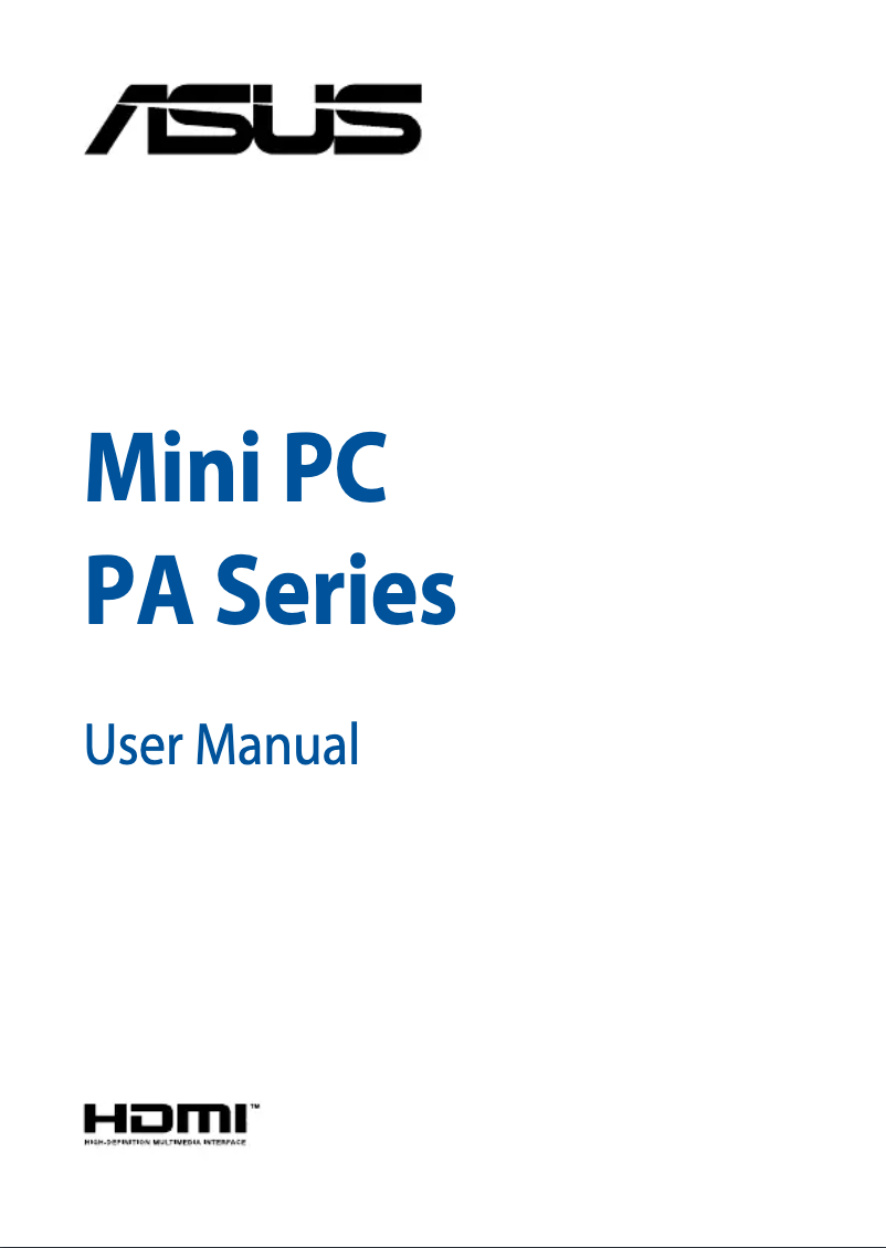 Page 1 of the manual User Manual Asus Mini PC ProArt PA90