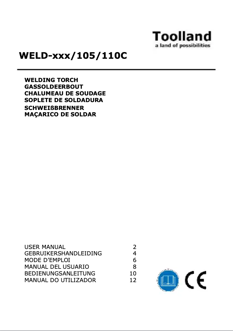 First page image of the manual for WELD-108