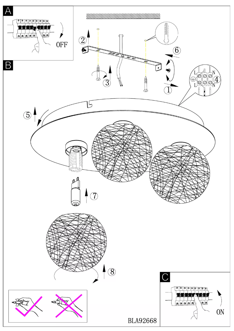 Page 1 of the manual User Manual Eglo Prodo 1